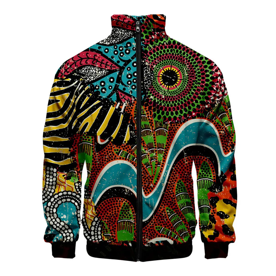 Chaqueta con estampado 3D de piel de serpiente para hombre, chaqueta de invierno de manga larga, cuello alto, ropa con cremallera, sudadera con textura Animal de gran tamaño