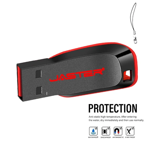 Imagen 2 del producto 5 uds varios estilos venta al por mayor USB Flash Drive 2,0 64GB negro llavero gratis Pen Drive 8GB memoria de almacenamiento Mini BusinessGift