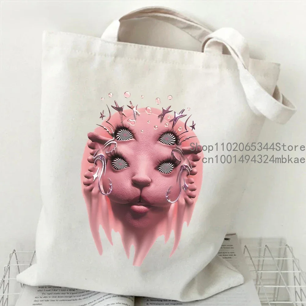 2024 Canvas Tote Bag for Women Melanie Martinez Handbag Handbag Vintage Y2K Aesthetics Tote Bag Singer Music Female Shoulder Bag