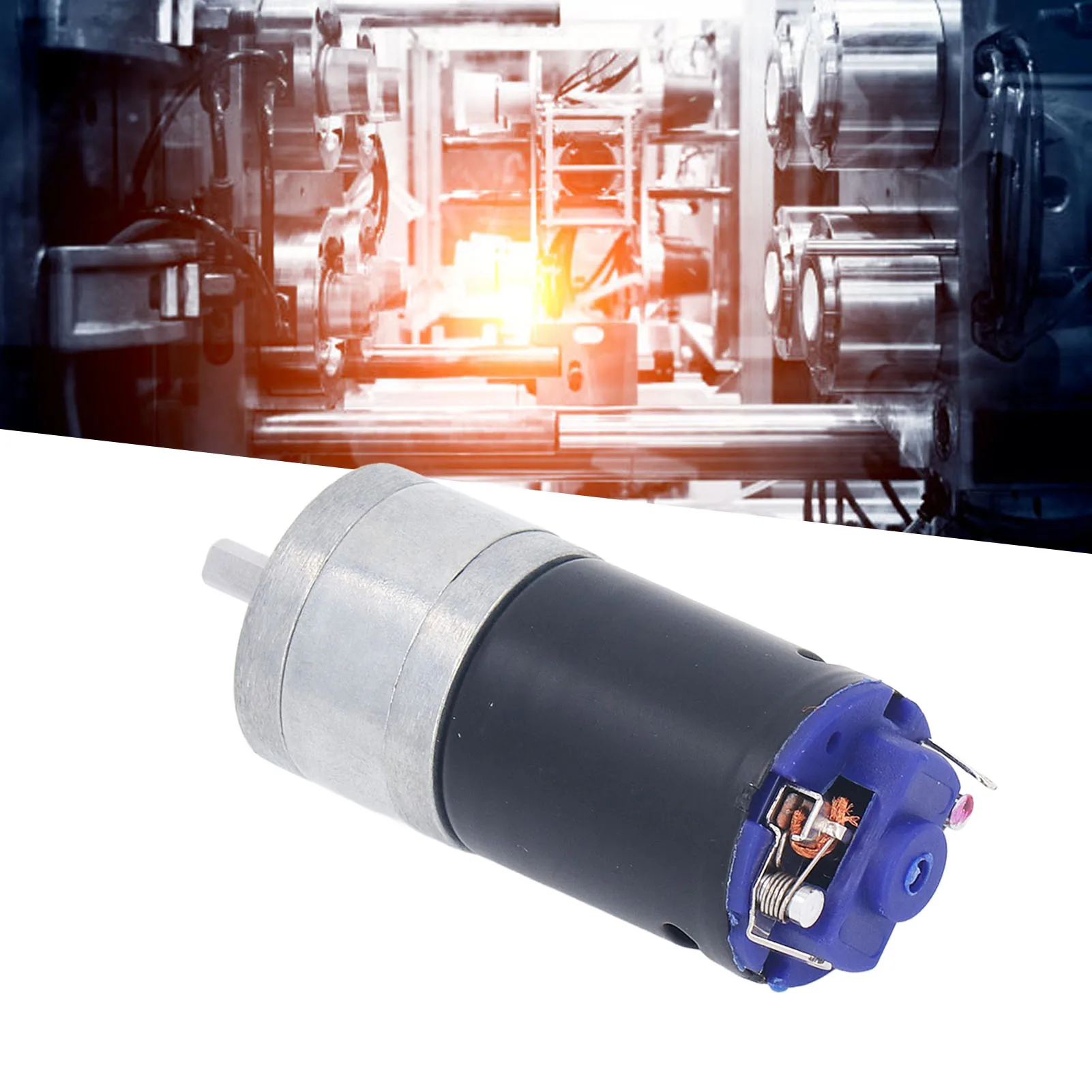 

Electric Gear Motor DC12V Geared Motor D Type Output Shaft 25mm Diameter High Torsion Gear Motor Electric CCW Speed Motor