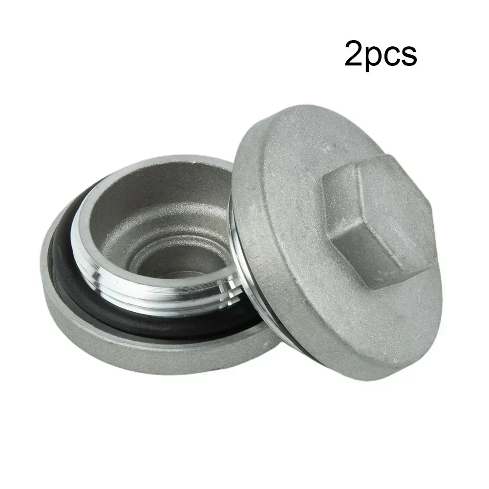 2pcs Engine Valve Tappet Adjustment Cover Cap O-Ring 17mm For Honda 12361-300-000 91302-001-020 M30x1.5mm