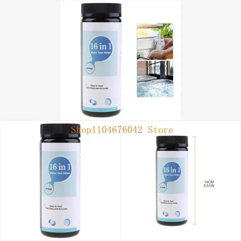 

5asd 16 in 1 Drinking Water Test Water Test Strips Swimming Pool Test Strips