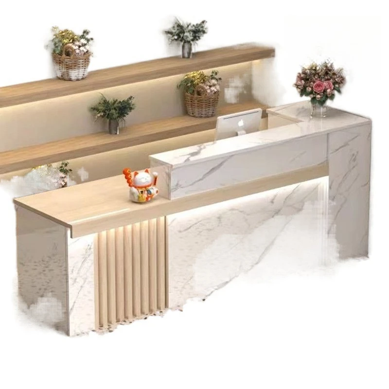 

Bar checkout page New Chinese style, simple, beauty salon, hotel service desk