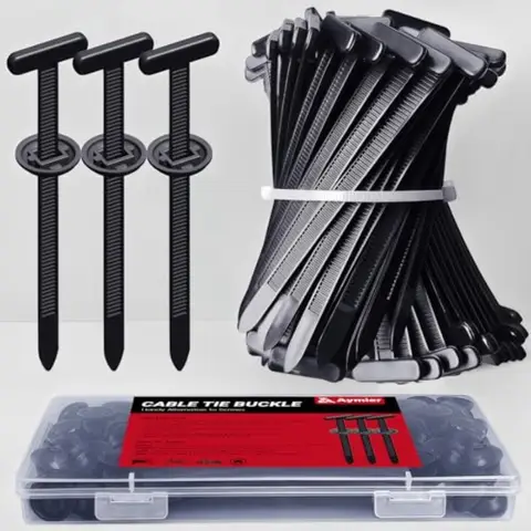 Upgrade Cable Tie Buckle Nylon Universal Heavy Duty Self Lock Car Zipper Clip Super Durable Button Zipper Retainer for Car Repa