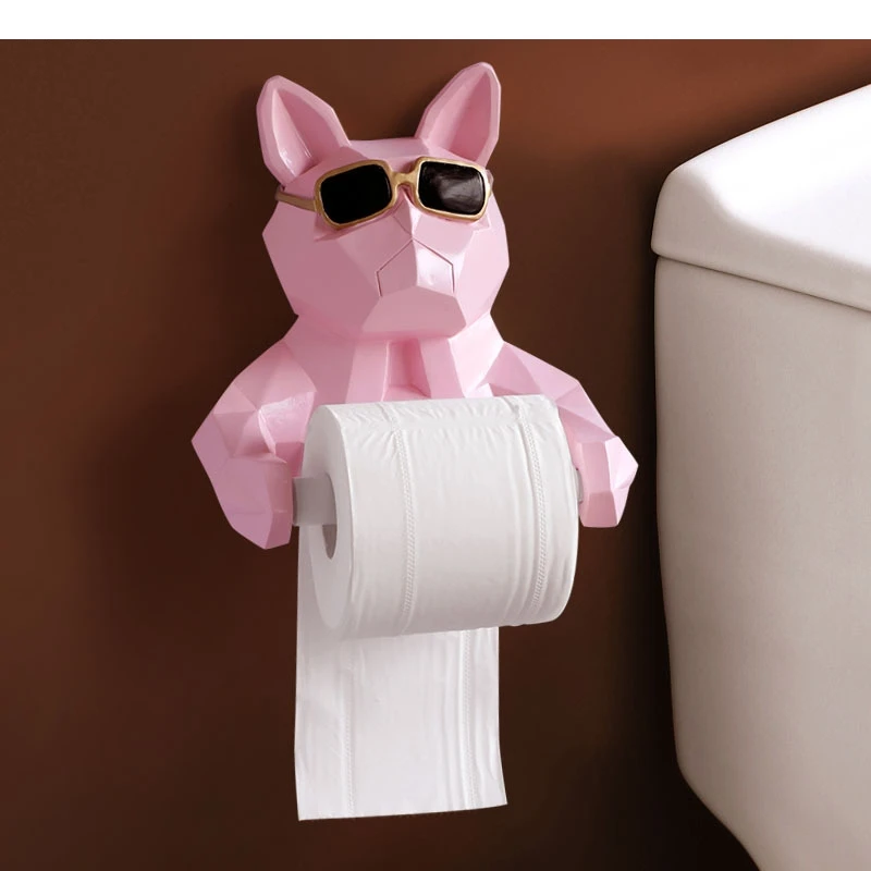 Animal Resin Tissue Holder Household Bathroom Toilet Paper Roll Living Room Napkin Box Storage Decorative Items