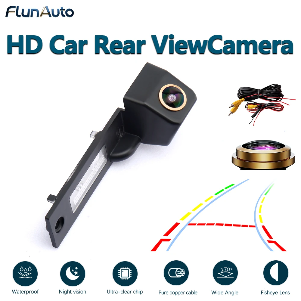 FLunAuto 170° AHD 1080P  Back Rear View Camera For VW Transporter T5 T30 Caddy Passat B5 Touran Jetta GOLF PLUS Reversing Car