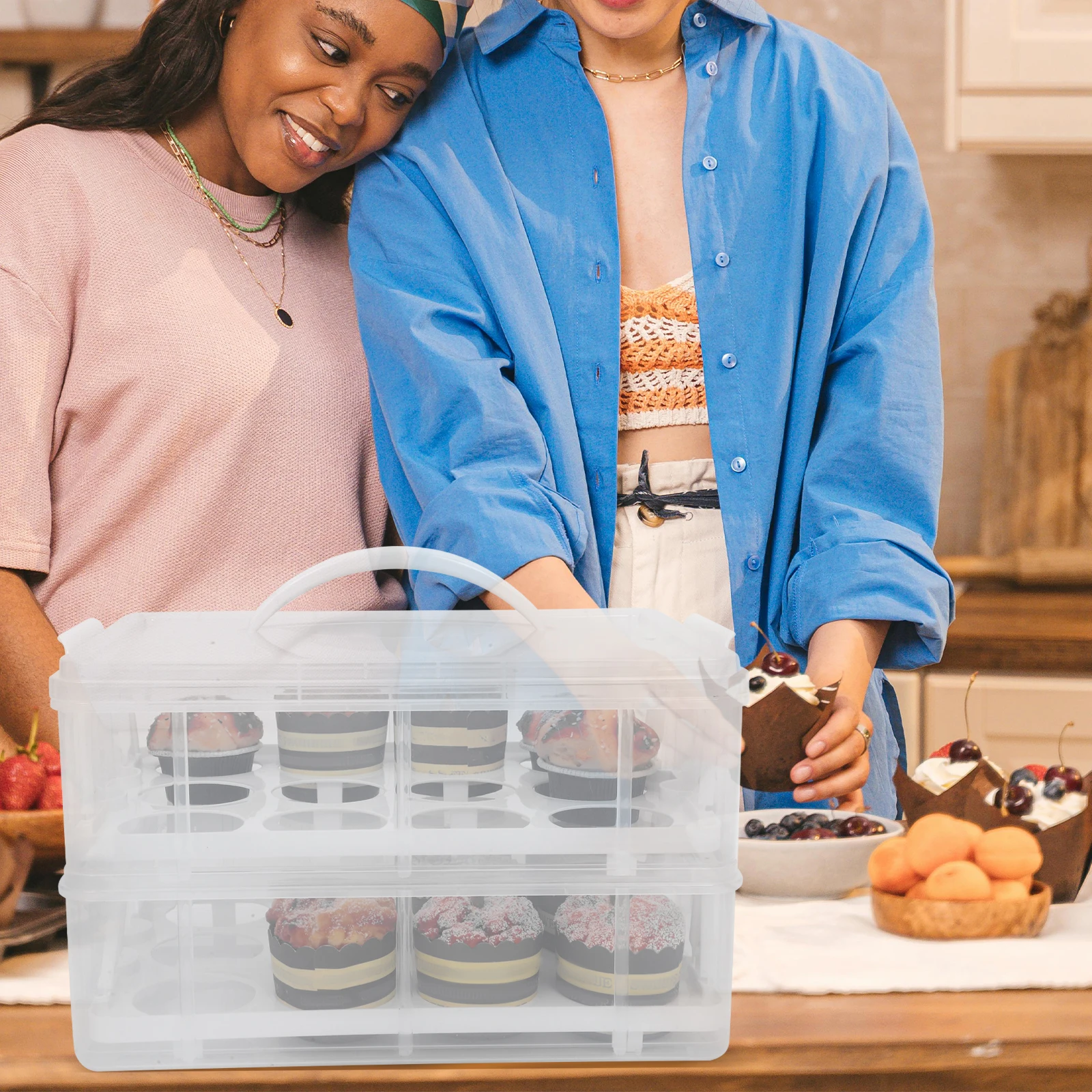 

Packing Box Holder Birthday Decorate Handheld Carrier Dessert Container Travel Boxes Reusable Cake Box Clear Cake Carrier Trendy
