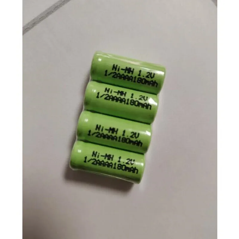 4Pcs/Lot NI-MH 1/2AAAA 180MAH 1.2V Battery Rechargeable Batteries For Bluetooth Headset