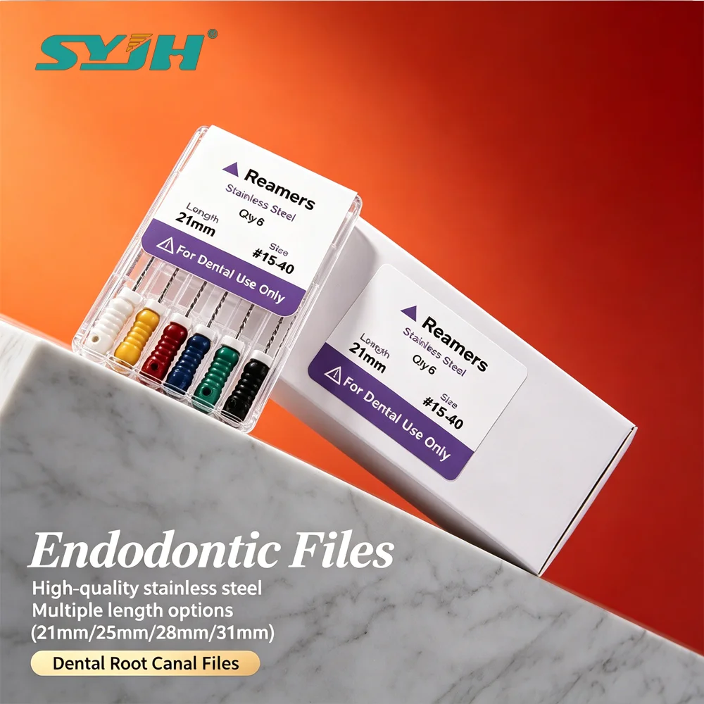 

Стоматологические ручные эндодонтические файлы SYJH из нержавеющей стали, типы H, 21/25/28/31 мм, инструменты для лечения корневых каналов, 60 шт./10 упаковок