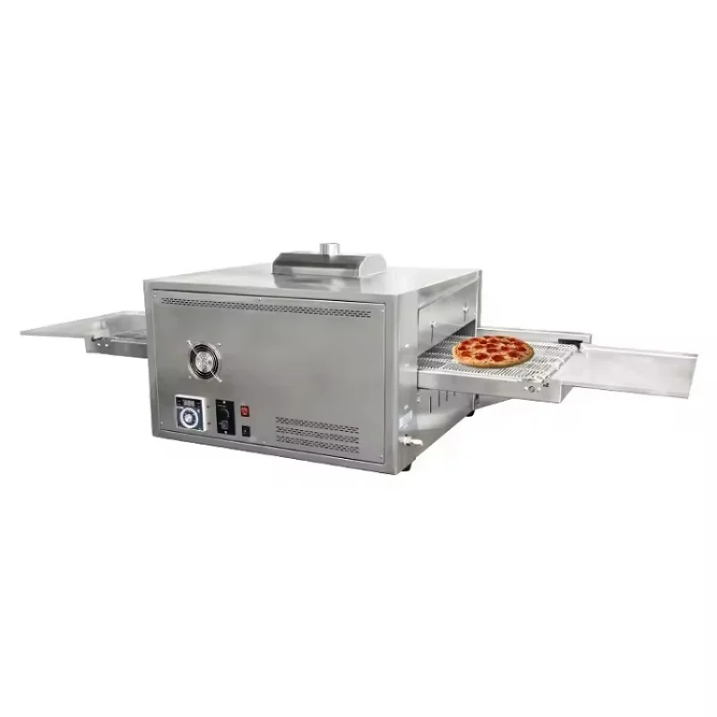 18 Inch Commercial Conveyor Pizza Oven Automatic Chain Type Gas & Electric Pizza Making Machine image 2
