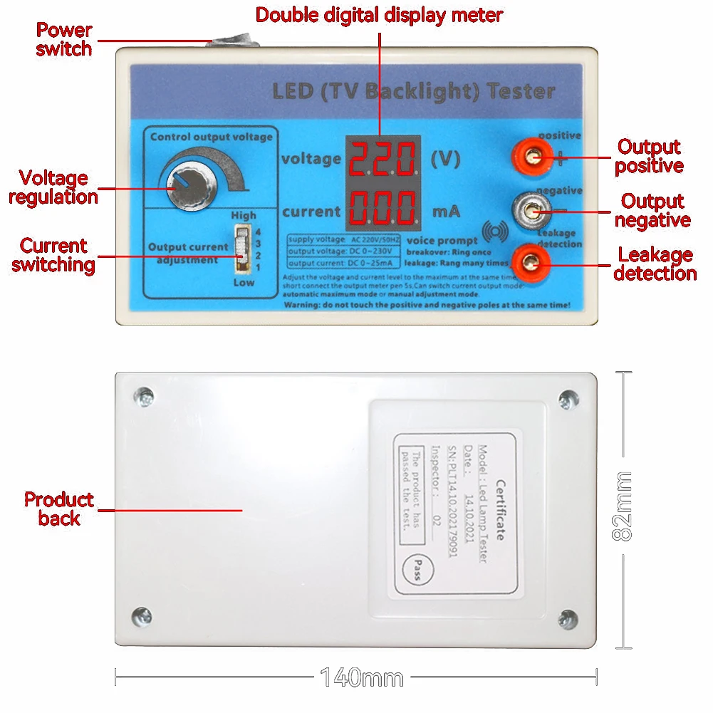 Multifunctional LED Lamp Bead Repair Tester Backlight Strip Repair LED Tester Multifunctional LED Lamp Bead Repair Tester Backli