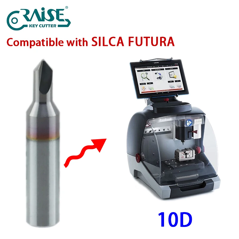 Dimple Cutter 10D Compatible with ILCO SILCA Futura Key Machine suit KABA Expert