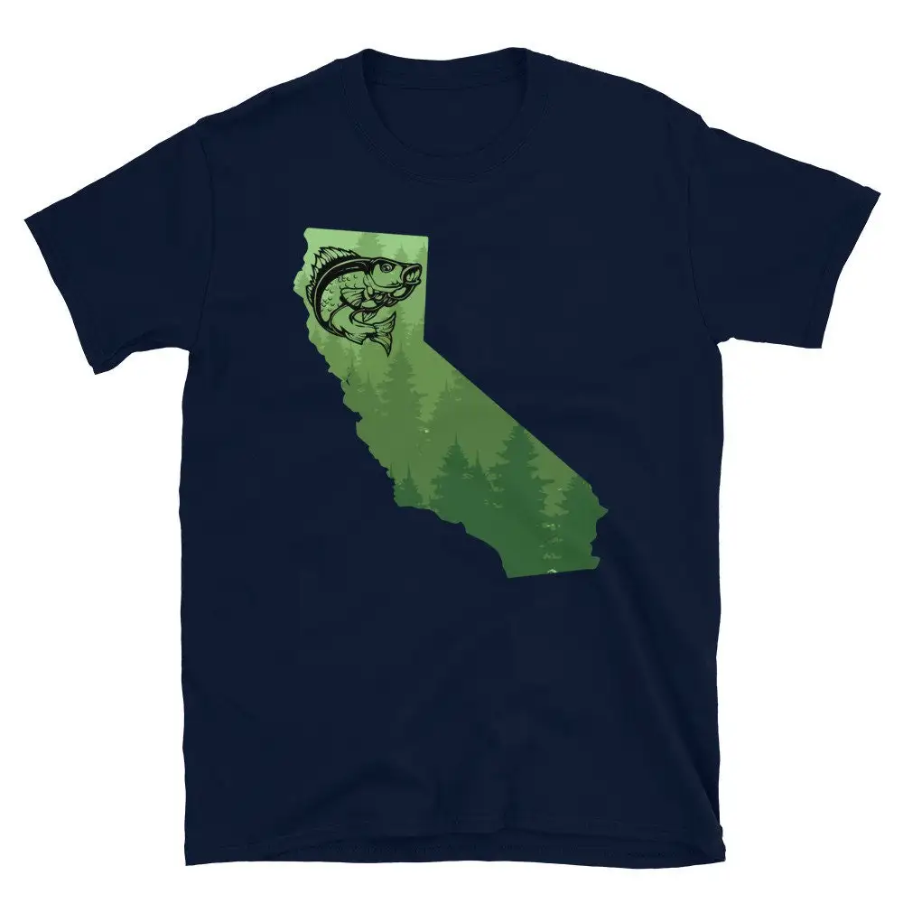 California Map Walleye Fishing T Shirt Fishermen s