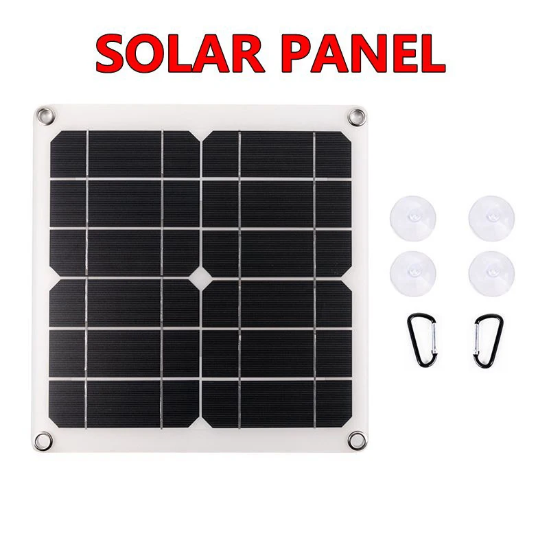 

10W Solar Panel Kit 6V/5V Dual USB Charger Port Waterproof Solar Cells Protable Solar for Outdoor Mobile Phone Battery Charger