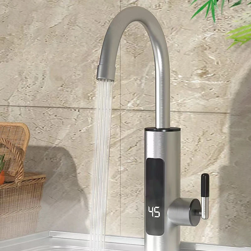 ‌Instant Heating Stainless Steel Faucet,Digital Temperature Display,Safe Water-Electric Separation,Kitchen&Bath Hot Water Tap‌