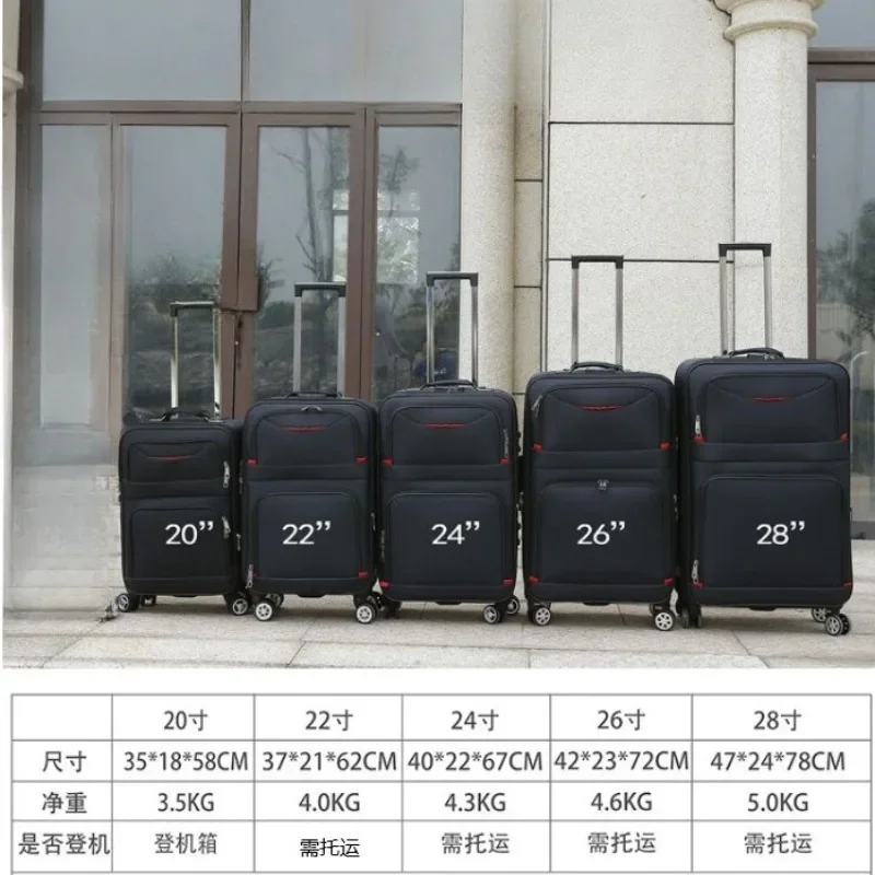 Suitcase Universal  Wheel Waterproof Luggage Carry-on Travel Bag Large Capacity Oxford Rolling Luggage Set Password Trolley Case