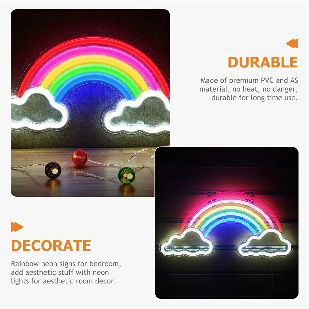 

Cloud Neon Sign Led Night Light For Bedroom Wall Decor Aesthetic Room Decorative Lights Usb Powered Home Bar Cafe Party Decor