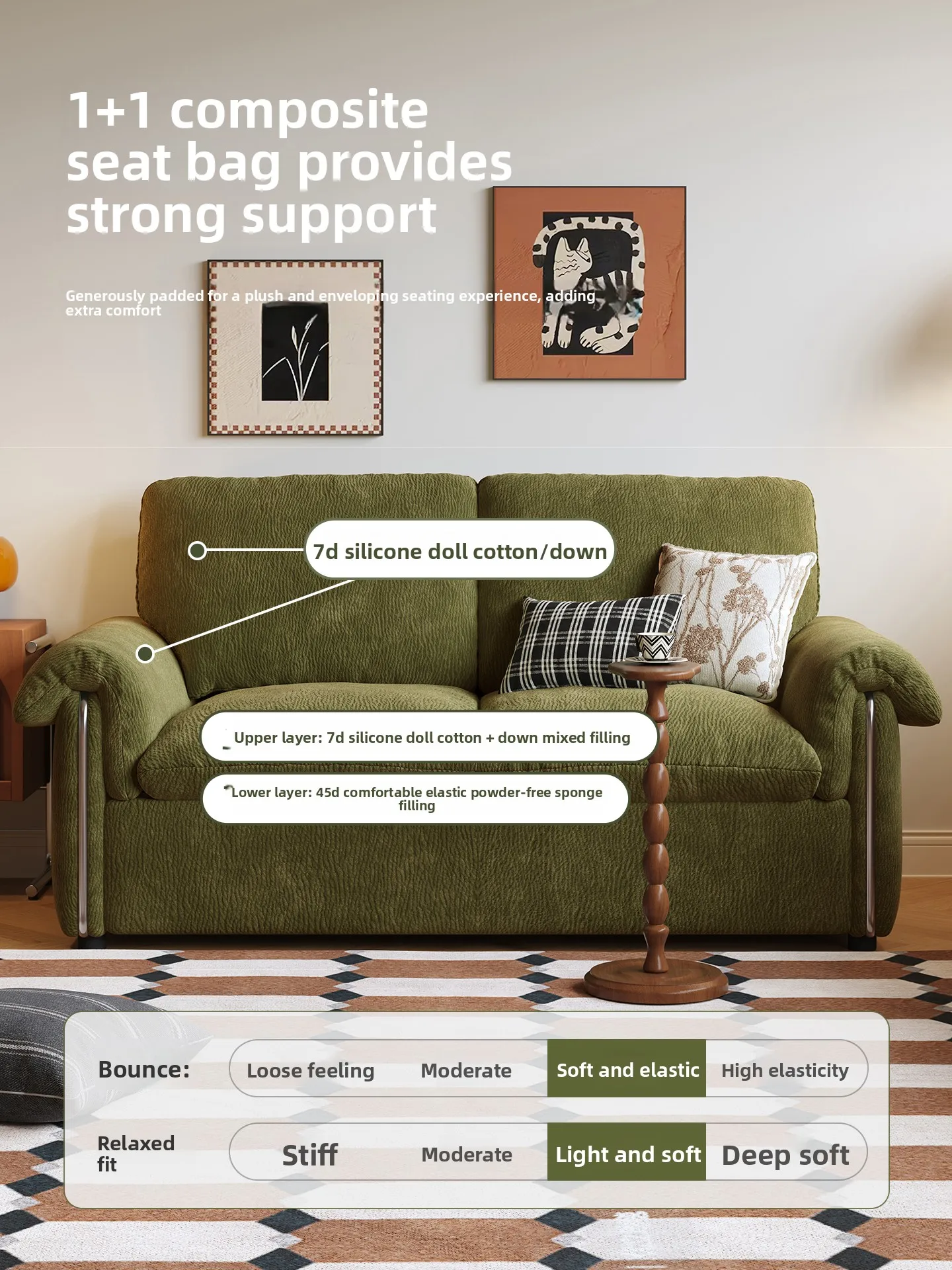 Removable and washable sofa bed folding dual-purpose small apartment double sofa multi-function