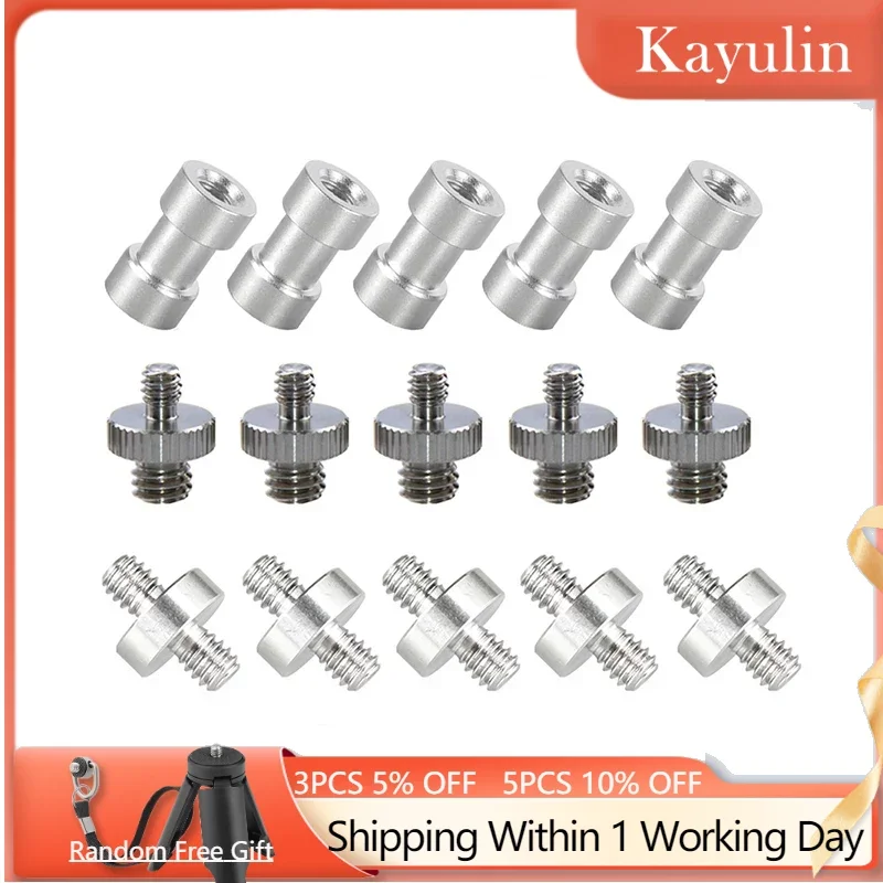 

Kayulin 1/4 дюйма и 3/8 дюймов резьба ассортимент винтов Kit для DSLR камеры клетка Rig & аксессуары в сборе (15 шт.)
