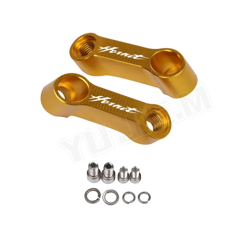 Para cb600f cb600 cb900 cb1000 hornet 10mm 8mm espelho retrovisor estender acessórios da motocicleta espelhos riser extensão suporte