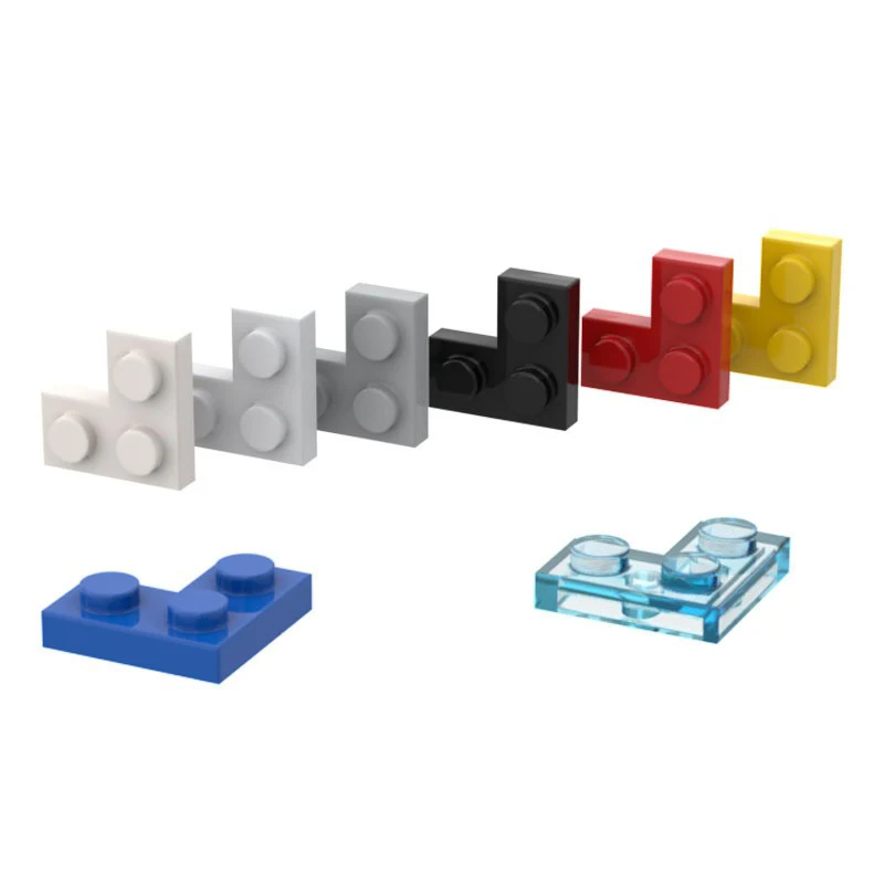2420 Technical Parts Thin Plate Brick 2x2 Dots Modification Mechanical Connector Block Assembly Extension Piece Replacement