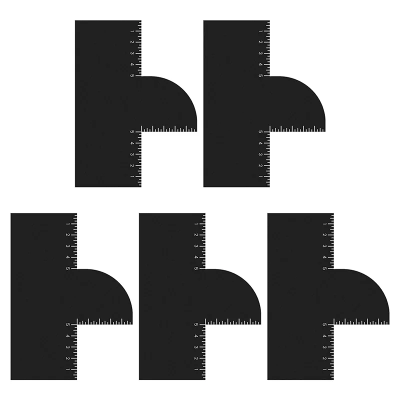 AT05-Enhancement Card For Barbers With Measurement Indicators Barber Hairline Shaping Tool And Color Sprays Edge Line Up Tool