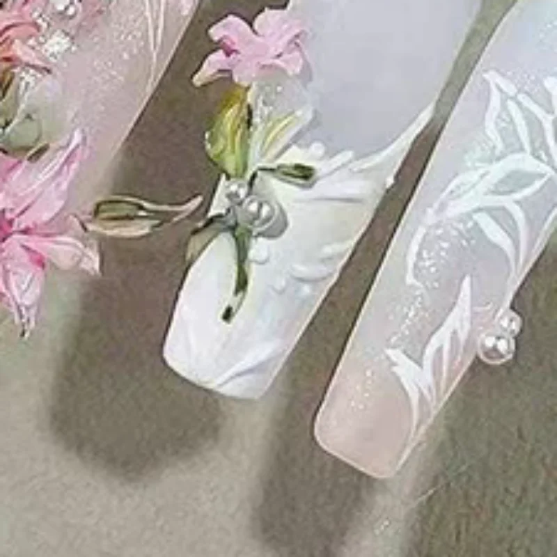 

3D Mold Silicone Nail Art Decorations DIY Flower Design Templates Mold For Nails Jewelry Crafts Transparent Nails Mold Tool