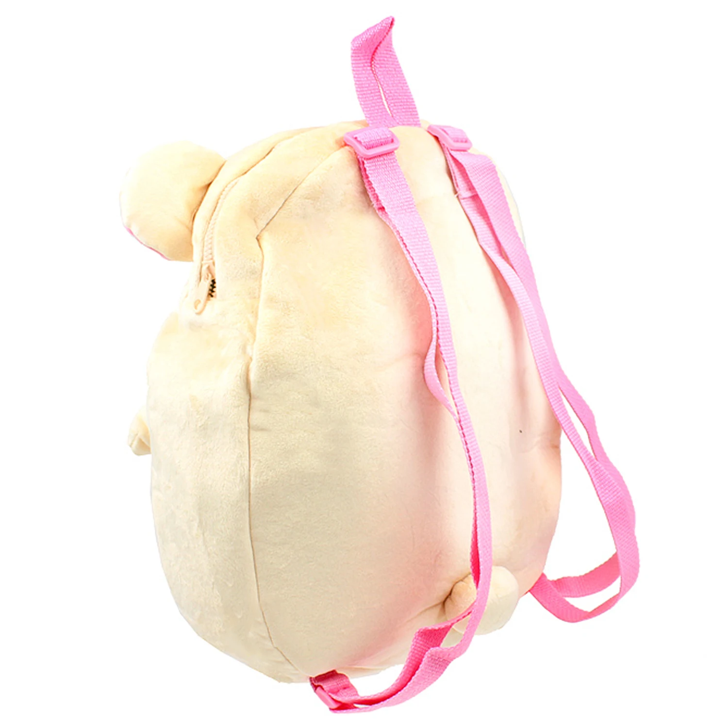 귀여운 리락쿠마 Korilakkuma 통통한 핑크 플러시 배낭 가방 귀 애니메이션 곰 배낭 가방 여성용 어린이 백 팩