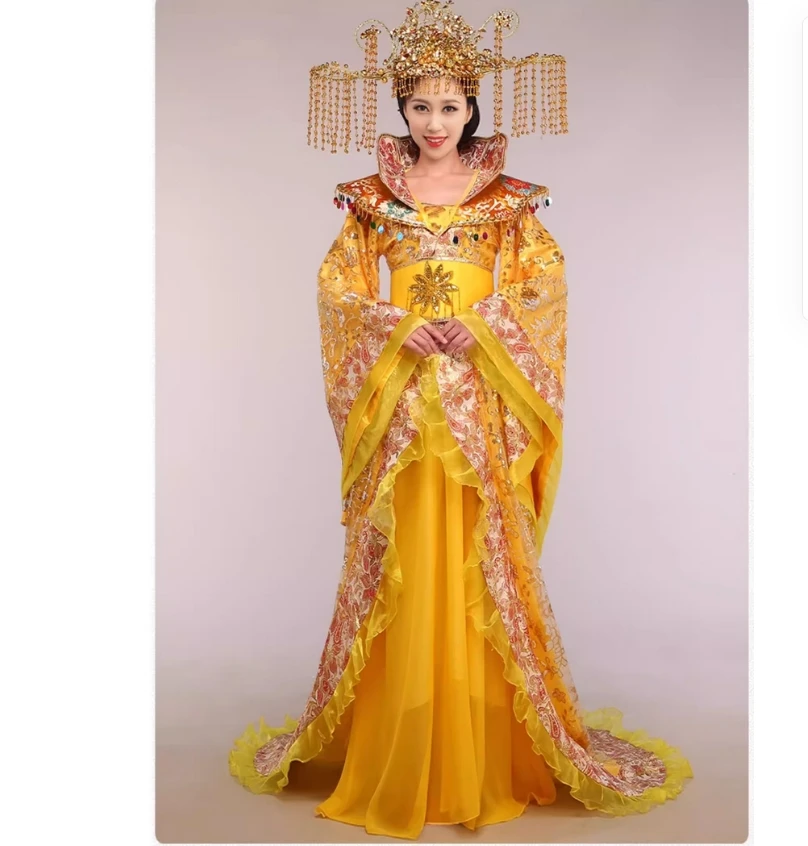 الزي القديم للفتيات، زي هانفو، زي تانغ، زي أداء رداء فينيكس، زي تانغ سلالة نوبل كونسورت والإمبراطورة #1