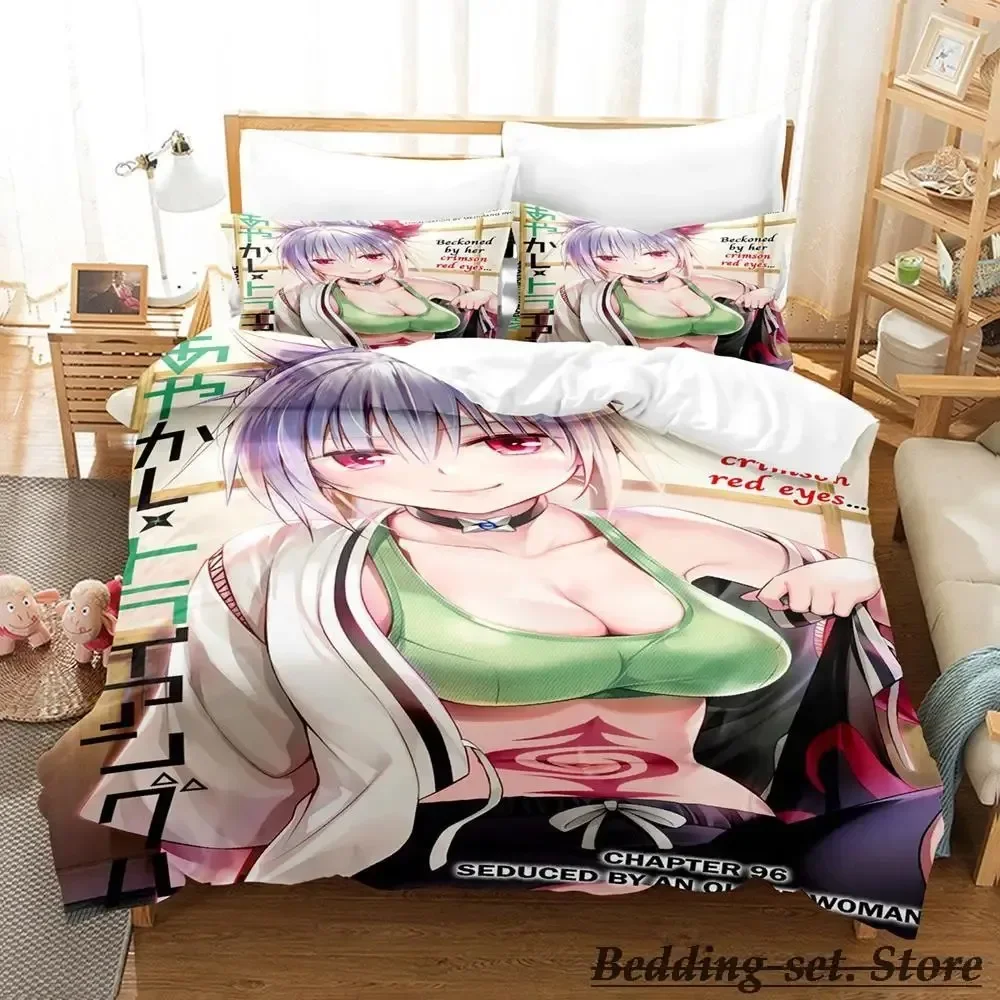 

Ayakashi Triangle Bedding Set Single Twin Full Queen King Size Bed Set Aldult Kid Bedroom Duvetcover Set Anime parure de lit Bed