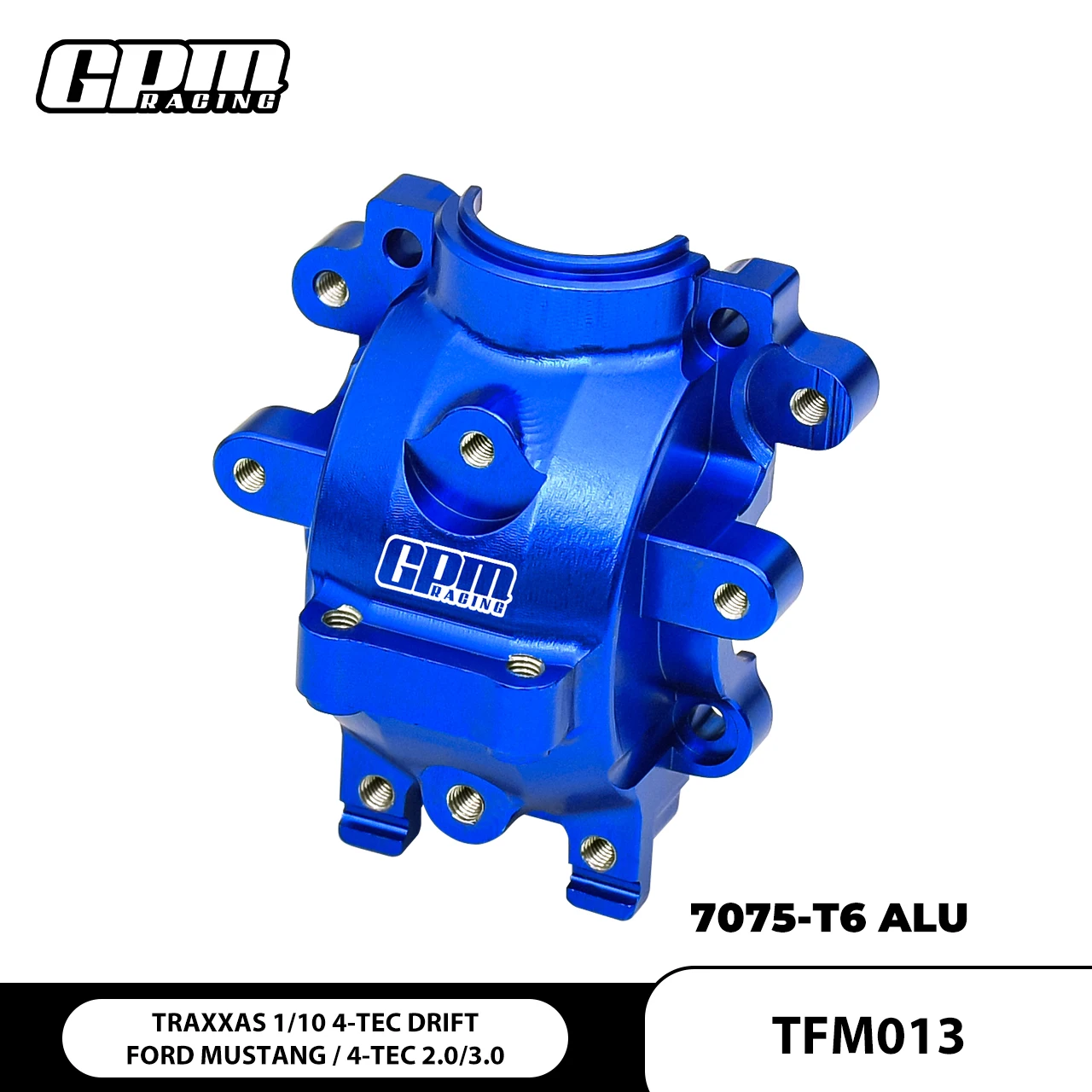 GPM TRAXXAS 1/10 4-TEC Drift Ford Mustang 105237-4 Alloy 7075 Rear Differential Housing