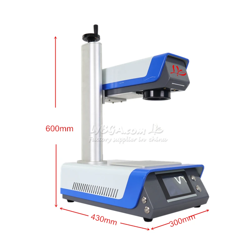 LY Mini 50W 30W 20W UV 5W Fiber Laser Marking Engraving Machine Offiline Controller Support Rotation Axis Metal Engraver