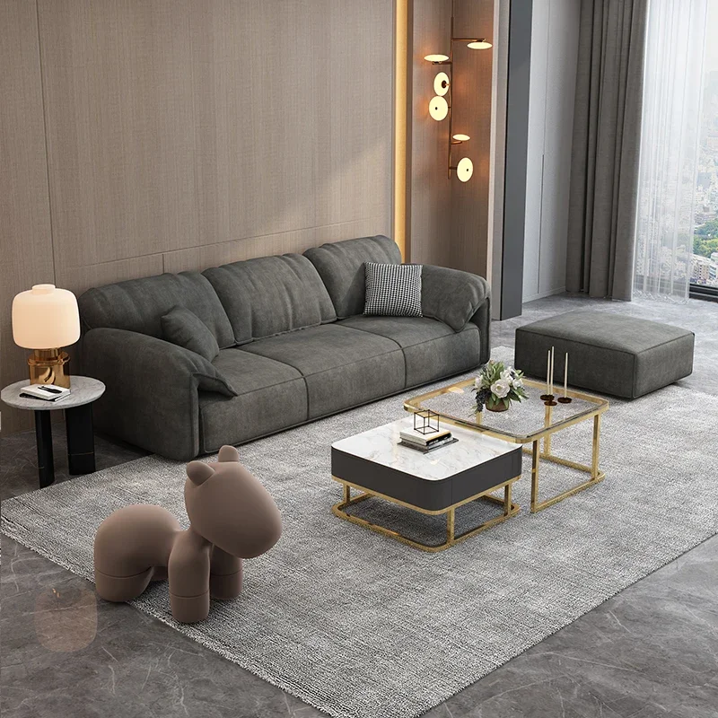 Luxury Nordic Living Room Sofas Backrest Plain Coffee Living Room Sofas Hotel Study Sofas Modernos Para Sala Home Furniture