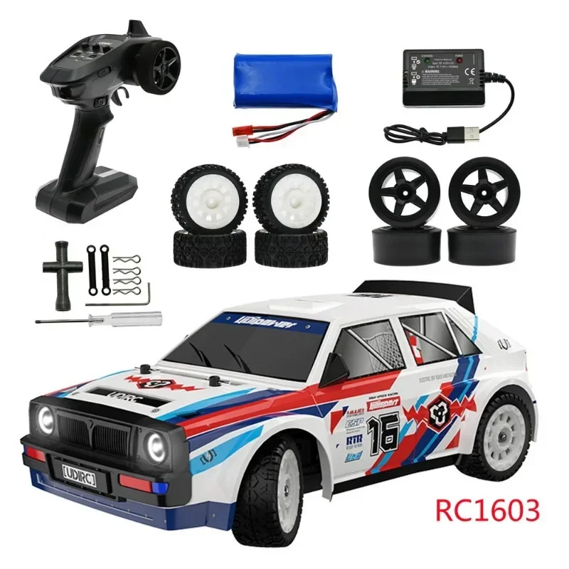 kawaii rc crawler gift-1/16 high-speed 4x4 rc cars,2.4G remote control car toy,brushless rc drift car,cool sticker,toys for kids