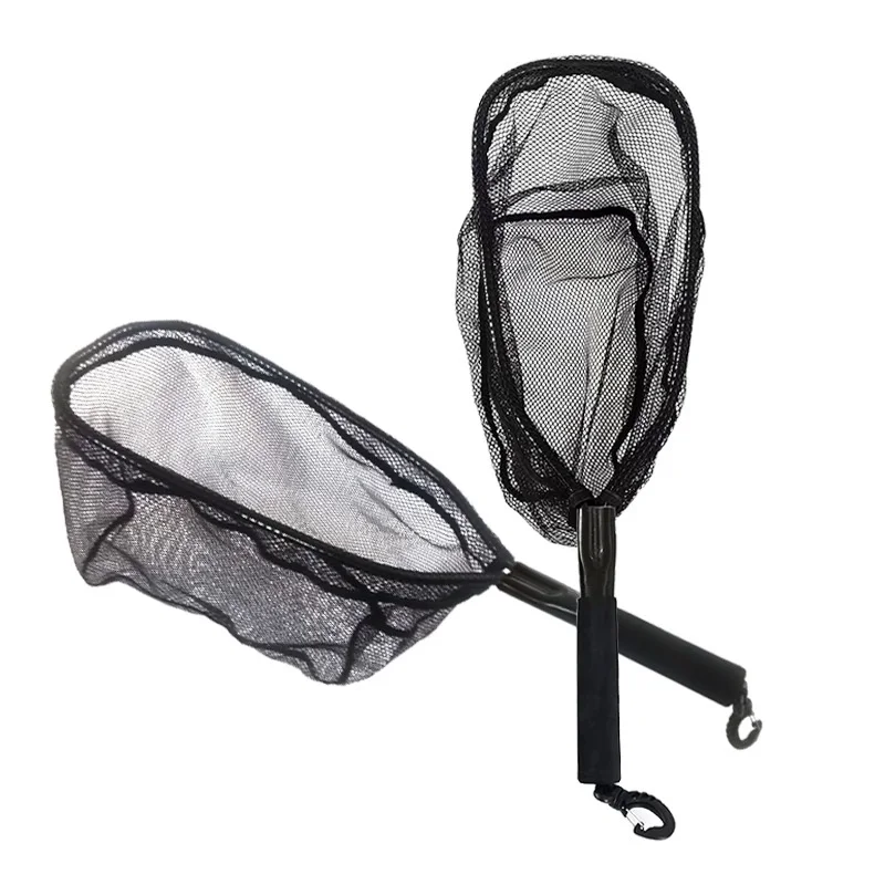 Outdoor Camping Aluminum Alloy Fishing Small Portable Landing Net, Picnic Equipment, Accessory Supplies, Crayfish Catcher, 2023