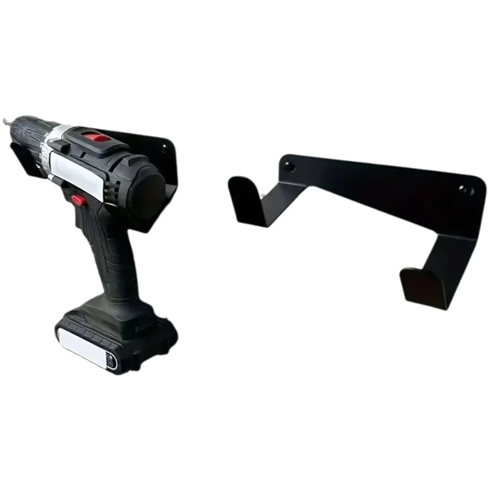 Aan de muur gemonteerd metalen rek voor elektrisch gereedschap, boormuuropslagorganisator voor garagewerkbank, pegboard-display en kastruimte - afbeelding 2