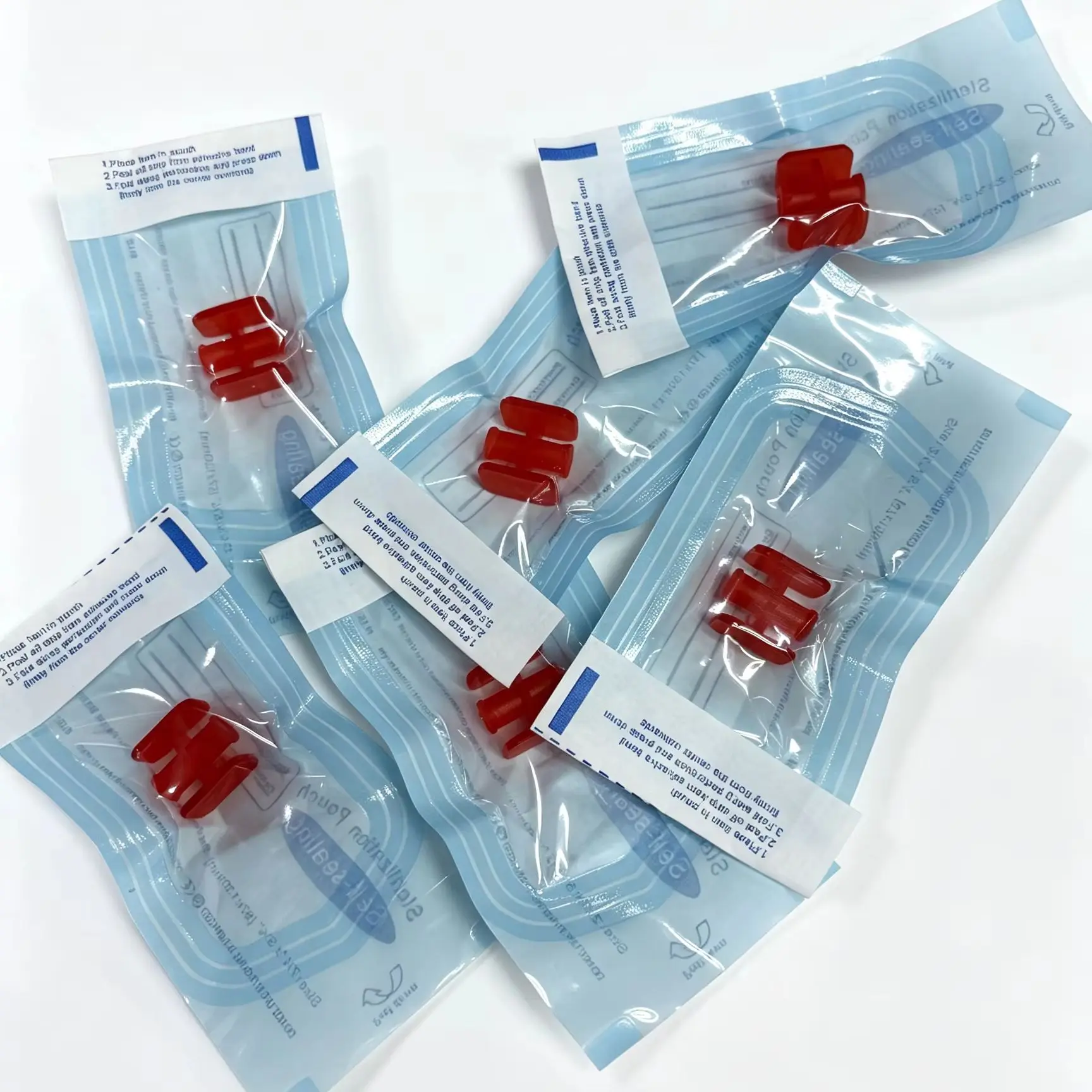 Sterile Disposable Red Connector Female Luer Lock Adapter Medical Grade for Aesthetic Devices
