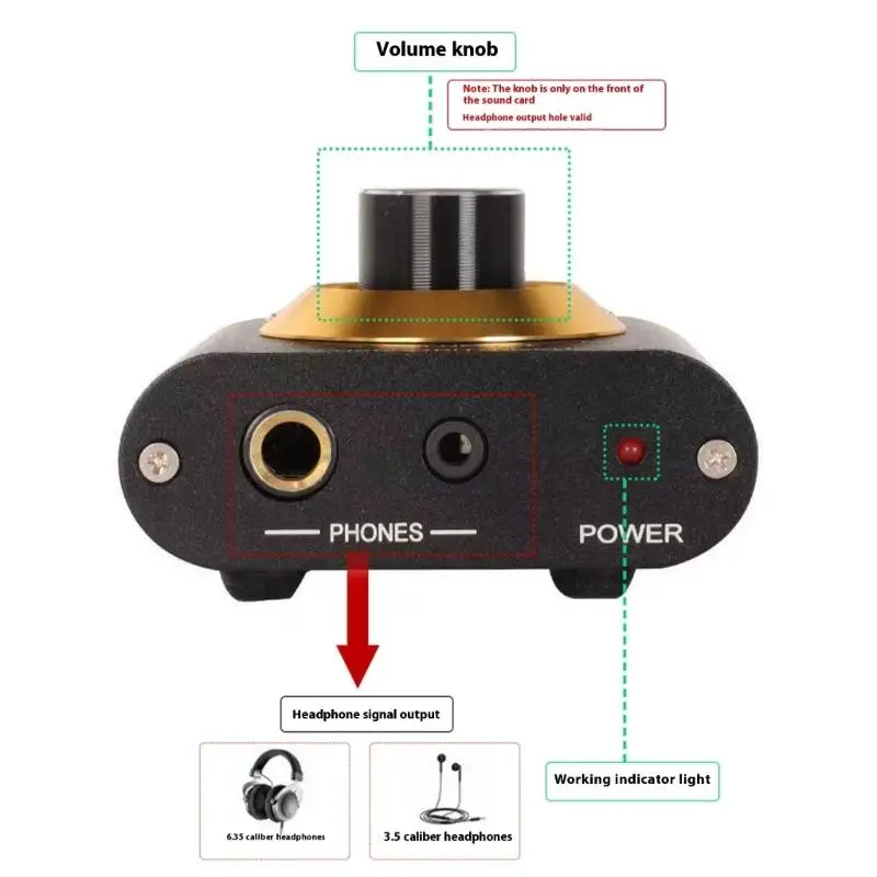 

652F Hi-Fi внешний усилитель, разрешение 24 бит/192 кГц, USB-аудио декодеры, регулировка громкости для настольных ПК и ноутбуков