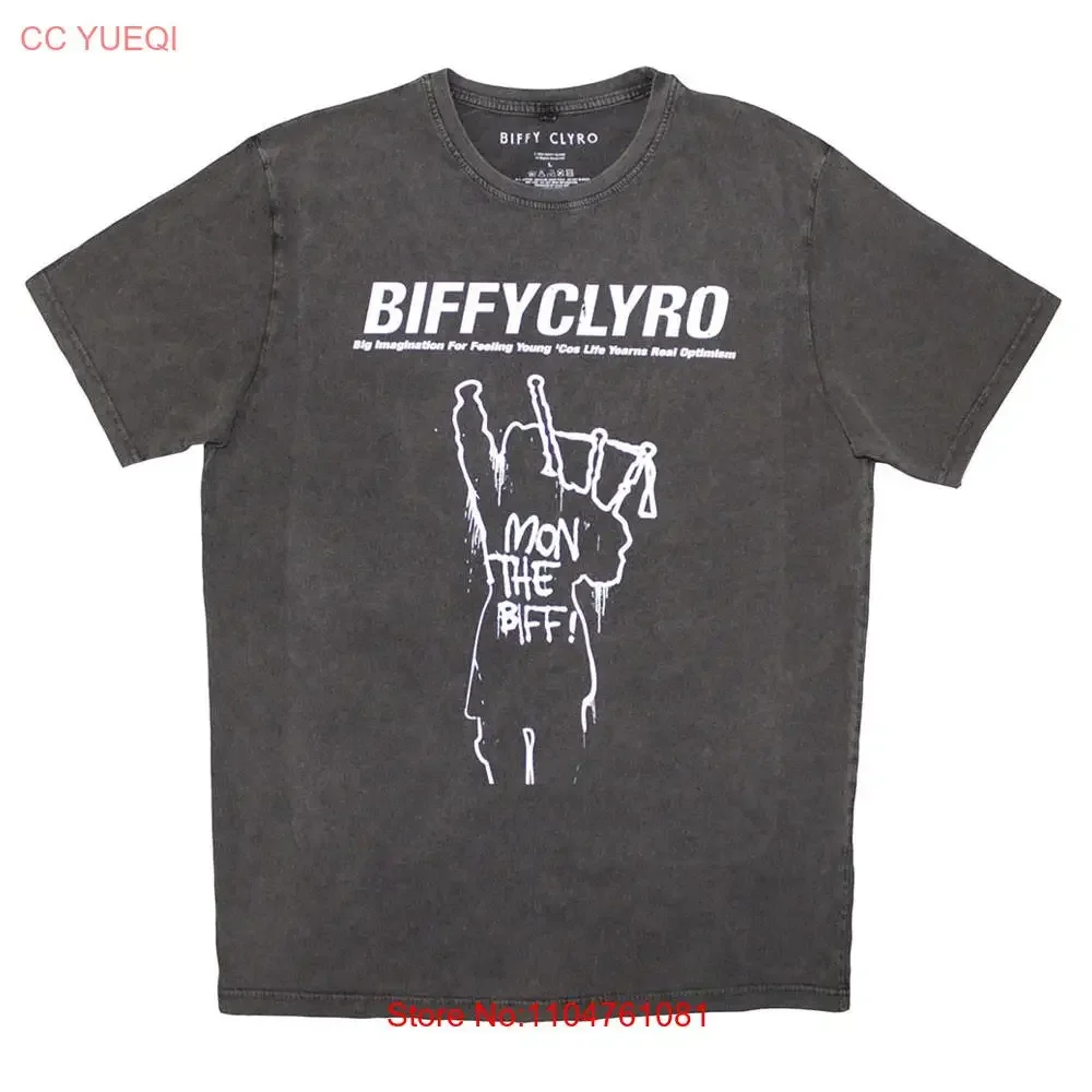 Футболка Biffy Clyro Stone Big Imagination Wash, винтажная стильная мужская удобная дышащая мягкая футболка унисекс с слегка графикой