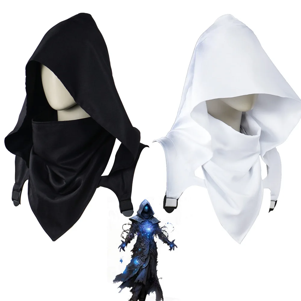 

Шляпа на Хэллоуин, средневековый чехол на голову убийцы с капюшоном, плащ, аксессуар для костюма для женской традиционной одежды, сценическая одежда...