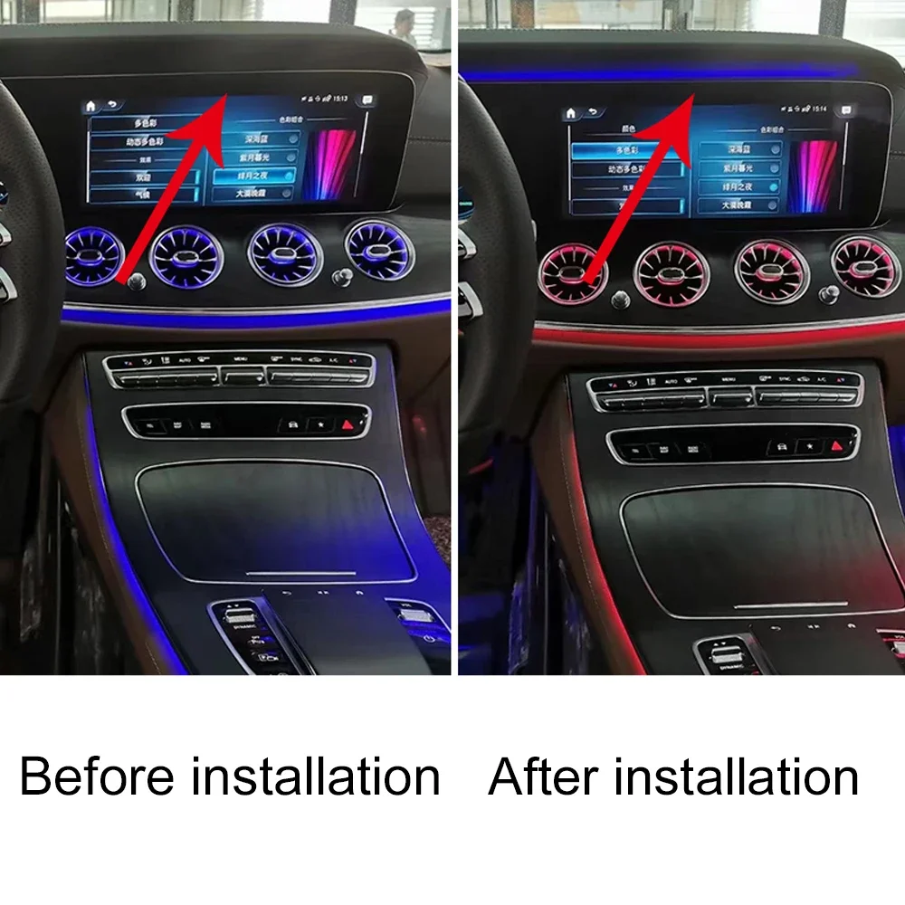 For E class w213 2016-2021 atmosphere light Mercedes-Benz big screen instrument atmosphere light E260L E300L car original access