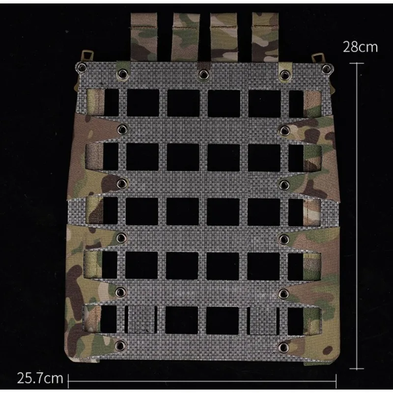 

Lightweight 6-row 5-column MOLLE Backboard Tactical Camouflage Expansion Equipment with Zipper