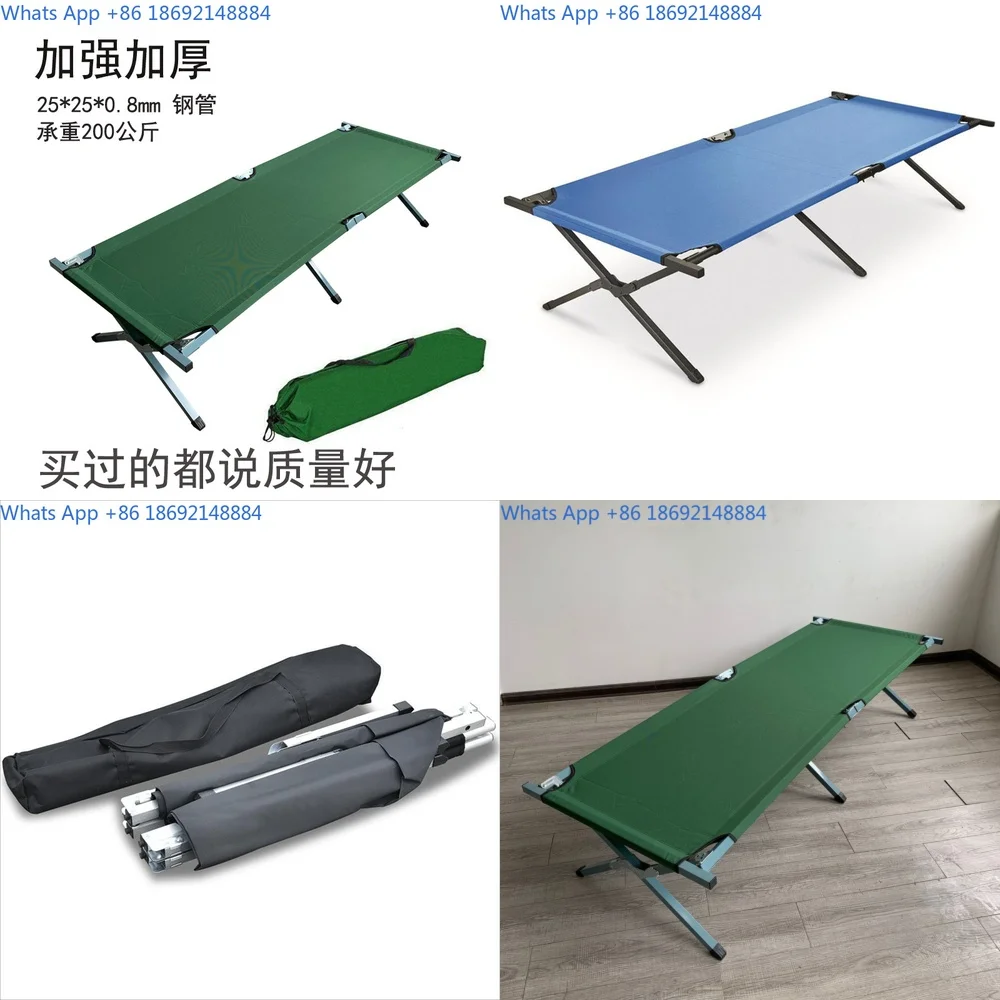 

Folding cot for camping beach travel easy setup no assembly required portable bed for outdoor use