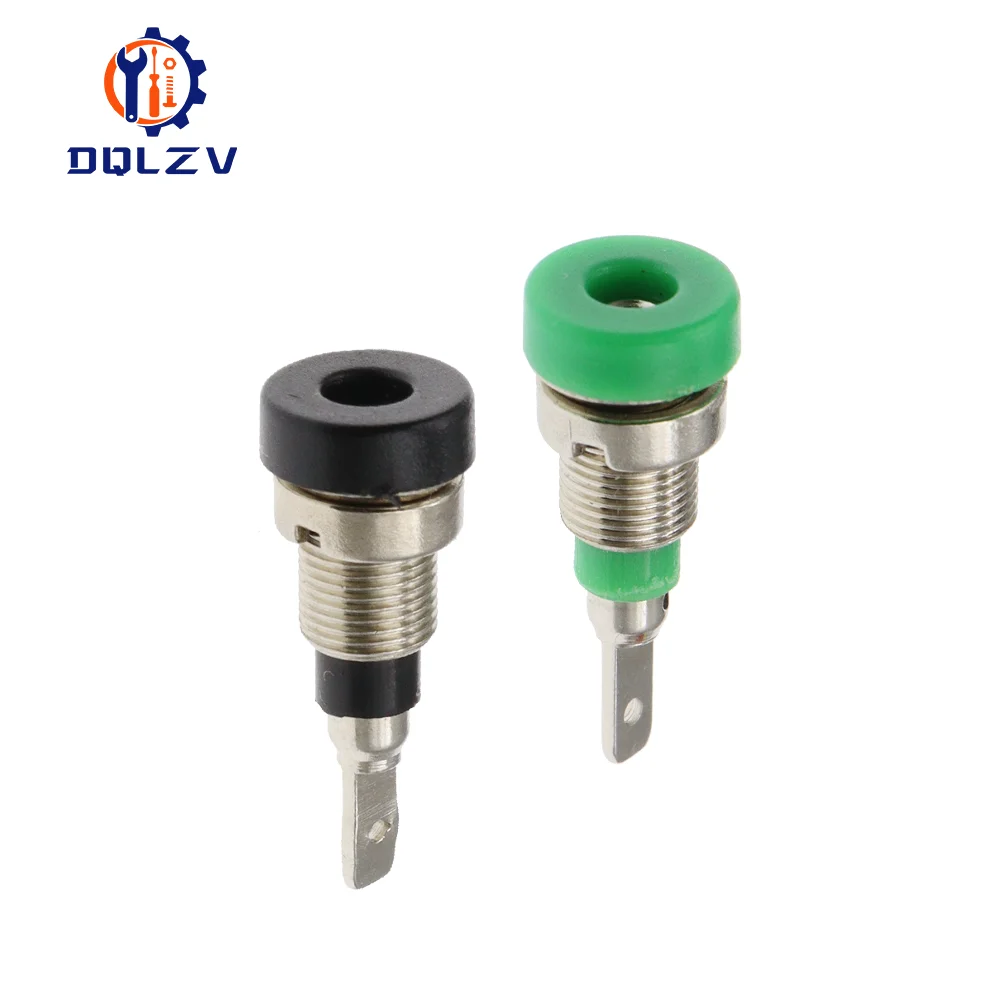 2MM Banana Socket 20A Small Lantern 6mm Plug Panel Jack Adaptor Connector Pure Copper High Voltage Power Supply Terminal