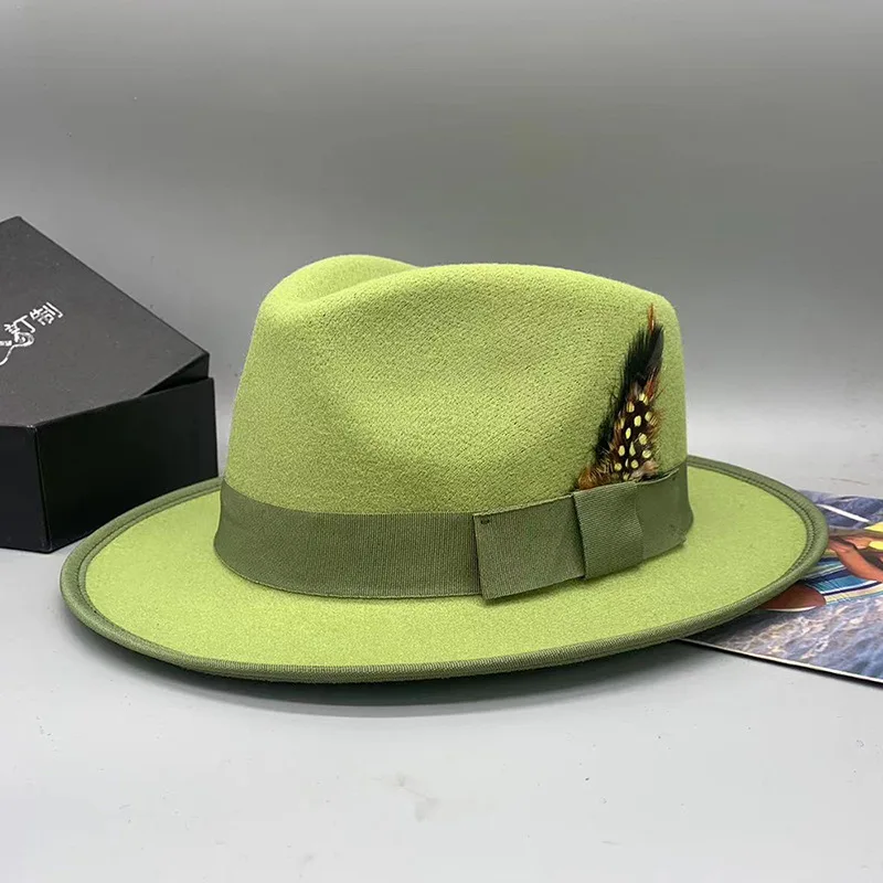 hats pie men wool hats lady hat felt church hat unisex bowknot jazz hat for men and women wholesale price cowboy hat