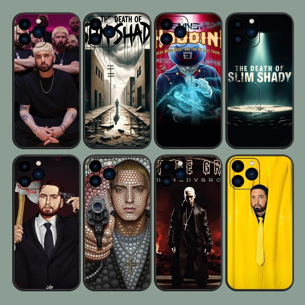 Rapper Eminem The Death of Slim Shady Phone Case For iPhone 8 11 12 13 14 15 Mini X XR XS PRO MAX Plus Cover