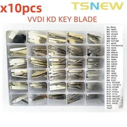 10 pz/lotto KD vvdi key blade per toyota nissan vw peugeot citroen per hyundai kia remote key blade toy47 y29 maz24 hu66