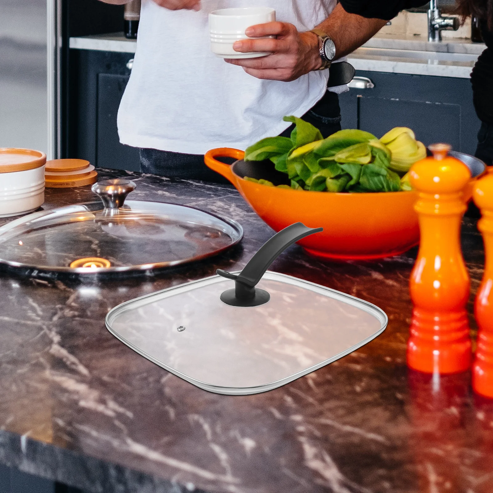 

Multifunction Electric Hot Pot Lid 26cm Kitchen Electric Heating Cover Portable Household Steaming Cooking Tool