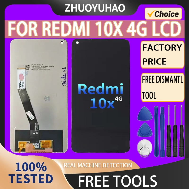 

ЖК-дисплей 6,53 ''для REDMI 10X, 4G, сменный ЖК-дисплей, сенсорный экран для REDMI 10X, 4G, ЖК-экран с дигитайзером в сборе