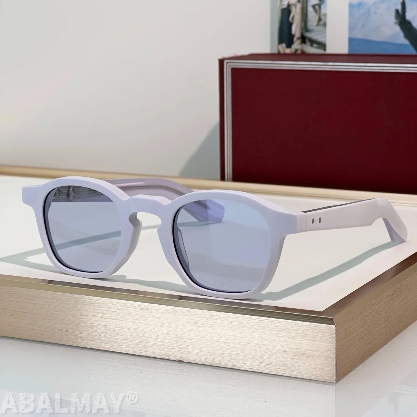 

JM ZEPHIRIN Top Quality Mens Sunglasses for Women Retro Trend Luxury Acetate Titanium UV400 Designer Sunglasses Frame